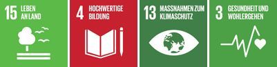 SDG-Logos zum Bildungsangebot Lebensraum Wiese / Faszination Insekten