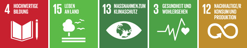 SDG-Logos zum Bildungsangebot Mein nachhaltiger Burger