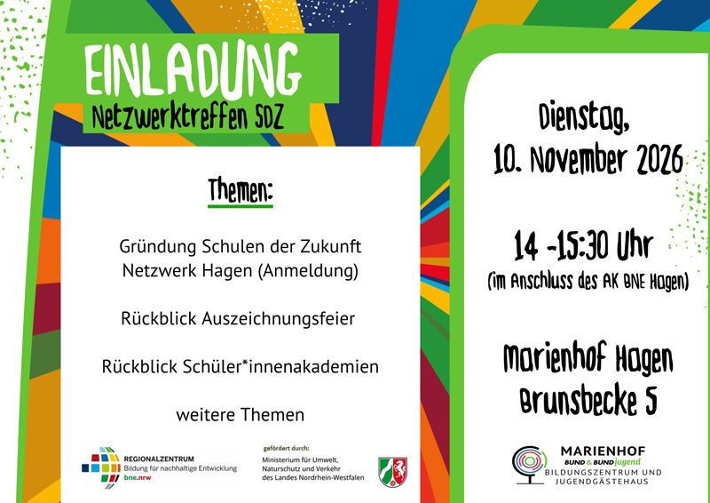 Plakat - Netzwerktreffen SDZ